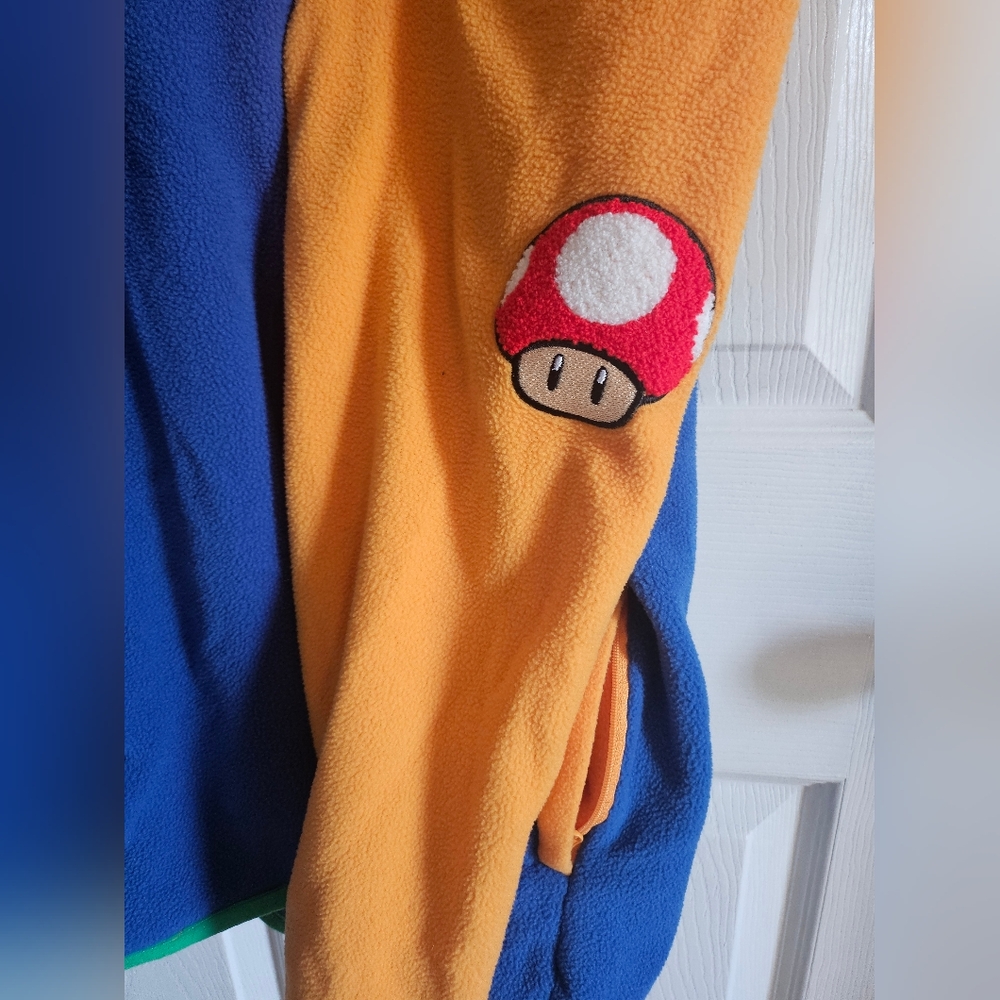 Super Mario Patchwork Quarter-Button Jacket - image 3